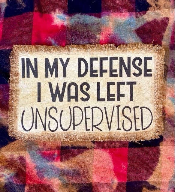 "IN MY DEFENSE" FLANNEL SHIRT
