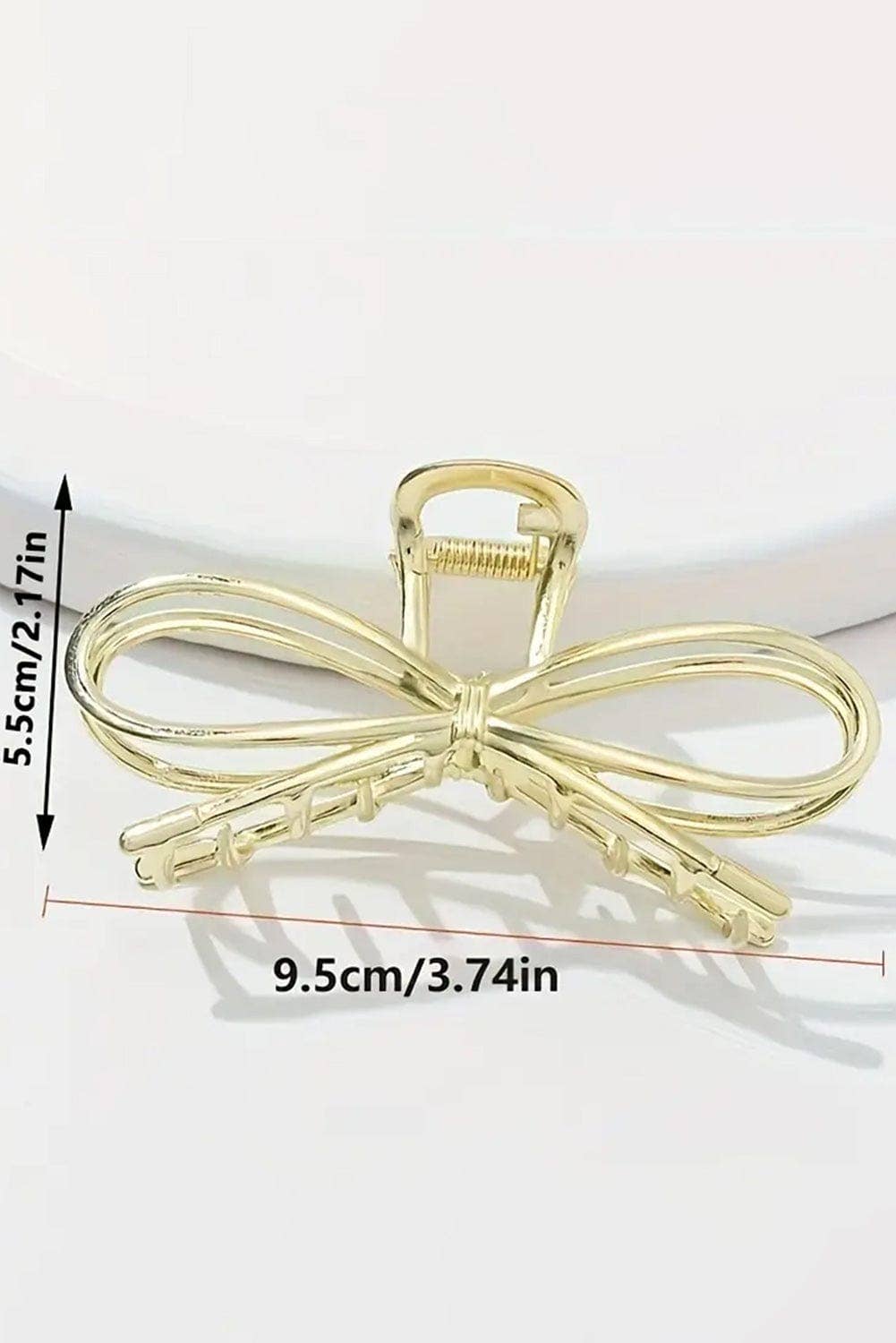Cherry Bow Metal Claw Clip