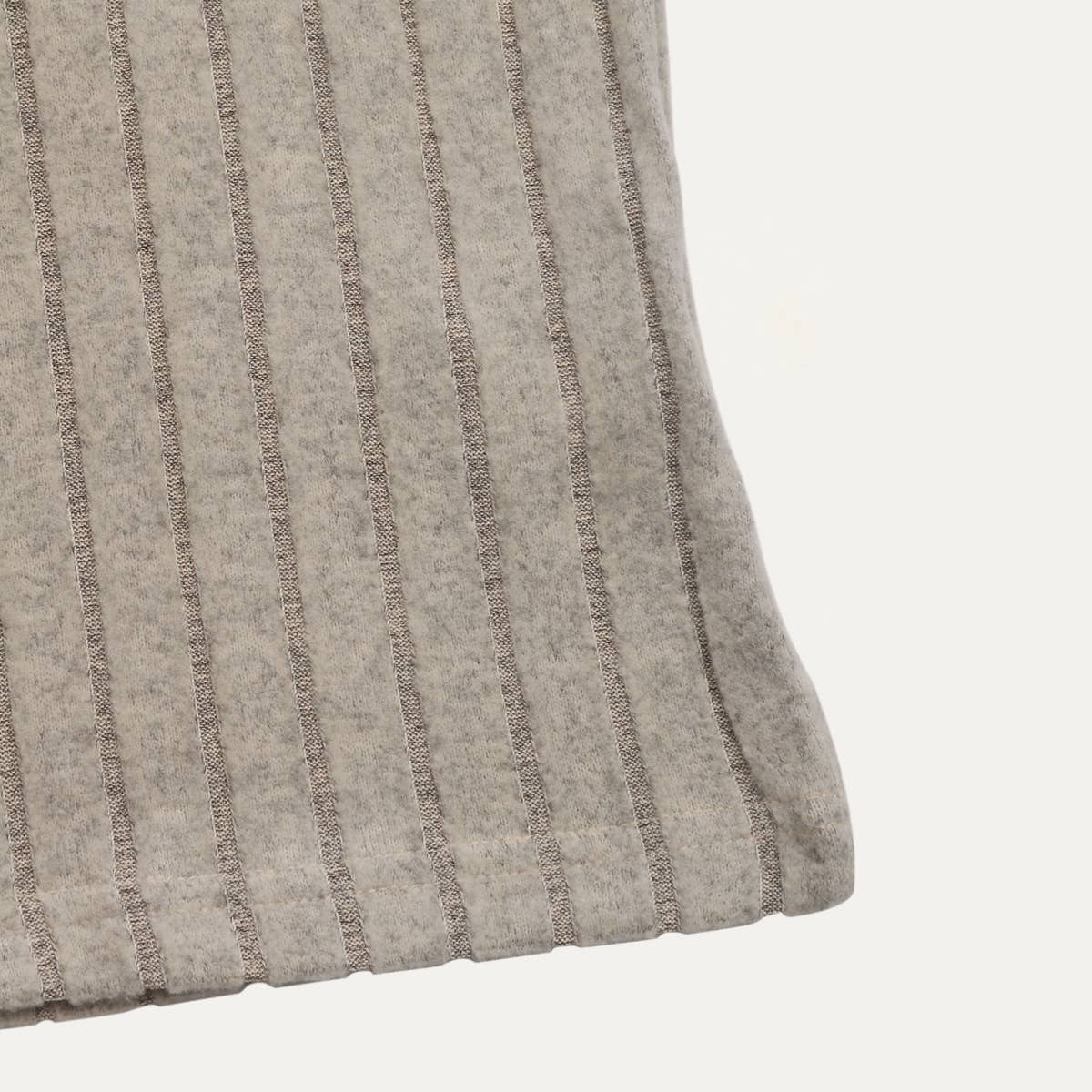 Comfort Textured Knit V-Neck Long Sleeve Mini Dress