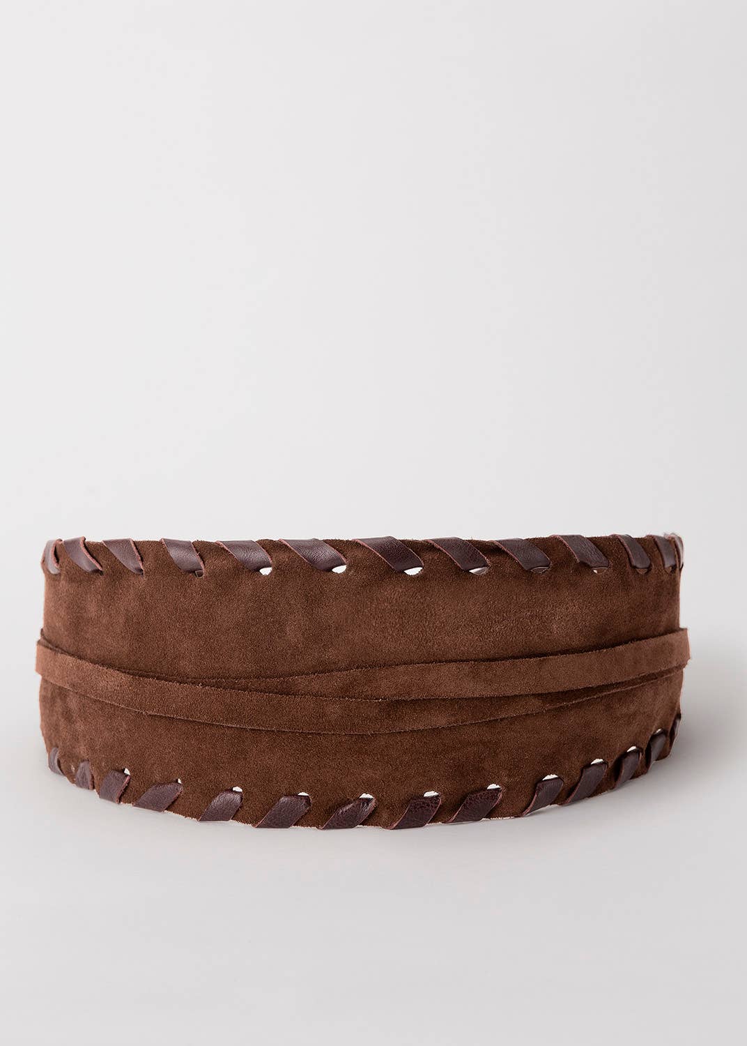 Suede wrap belt boho style