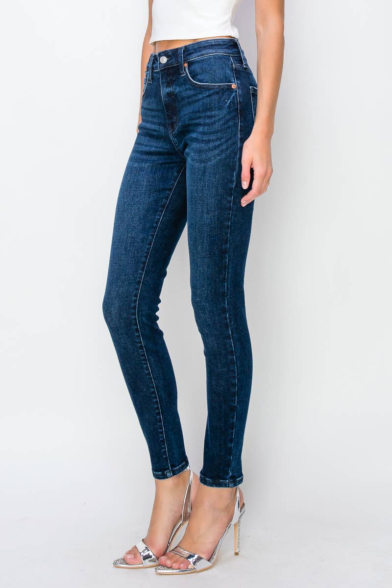 HIGH RISE FULL LENGTH SKINNY JEANS