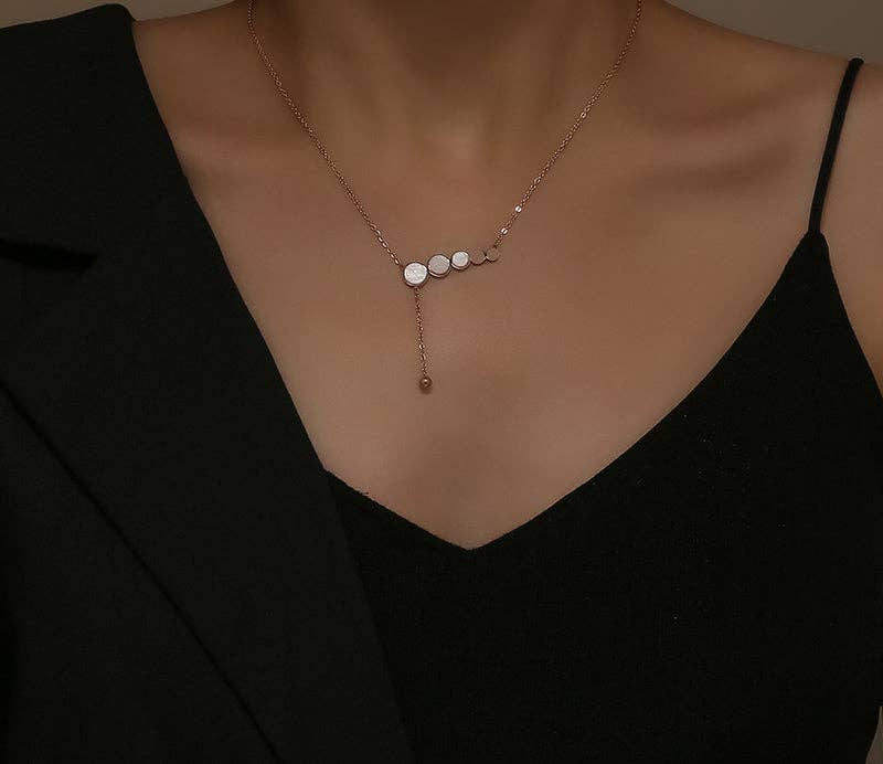 Ladies White Fritillary Necklace SKAJ035