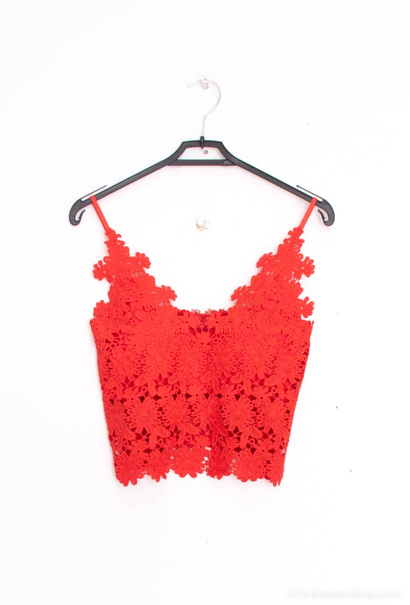 TRENDY LACE BUSTIER WITH STRAPS