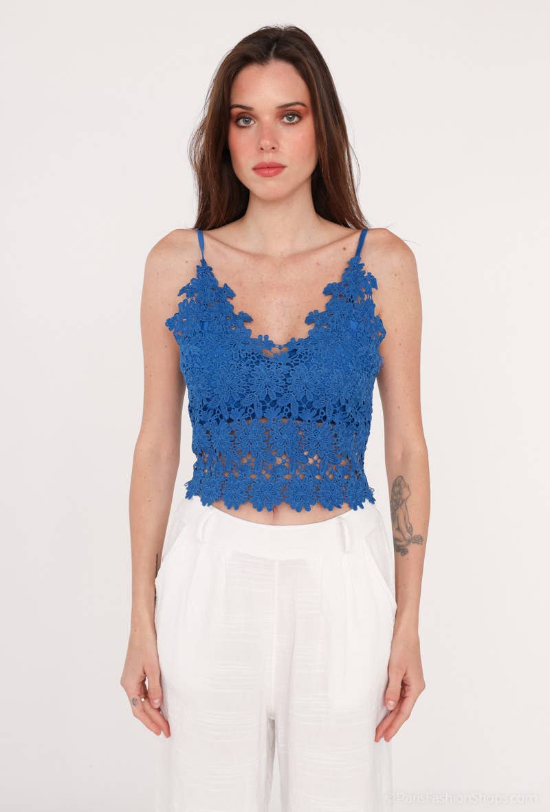 TRENDY LACE BUSTIER WITH STRAPS