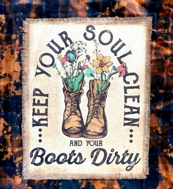 "KEEP YOUR SOUL CLEAN" FLANNEL SHIRT (#92)